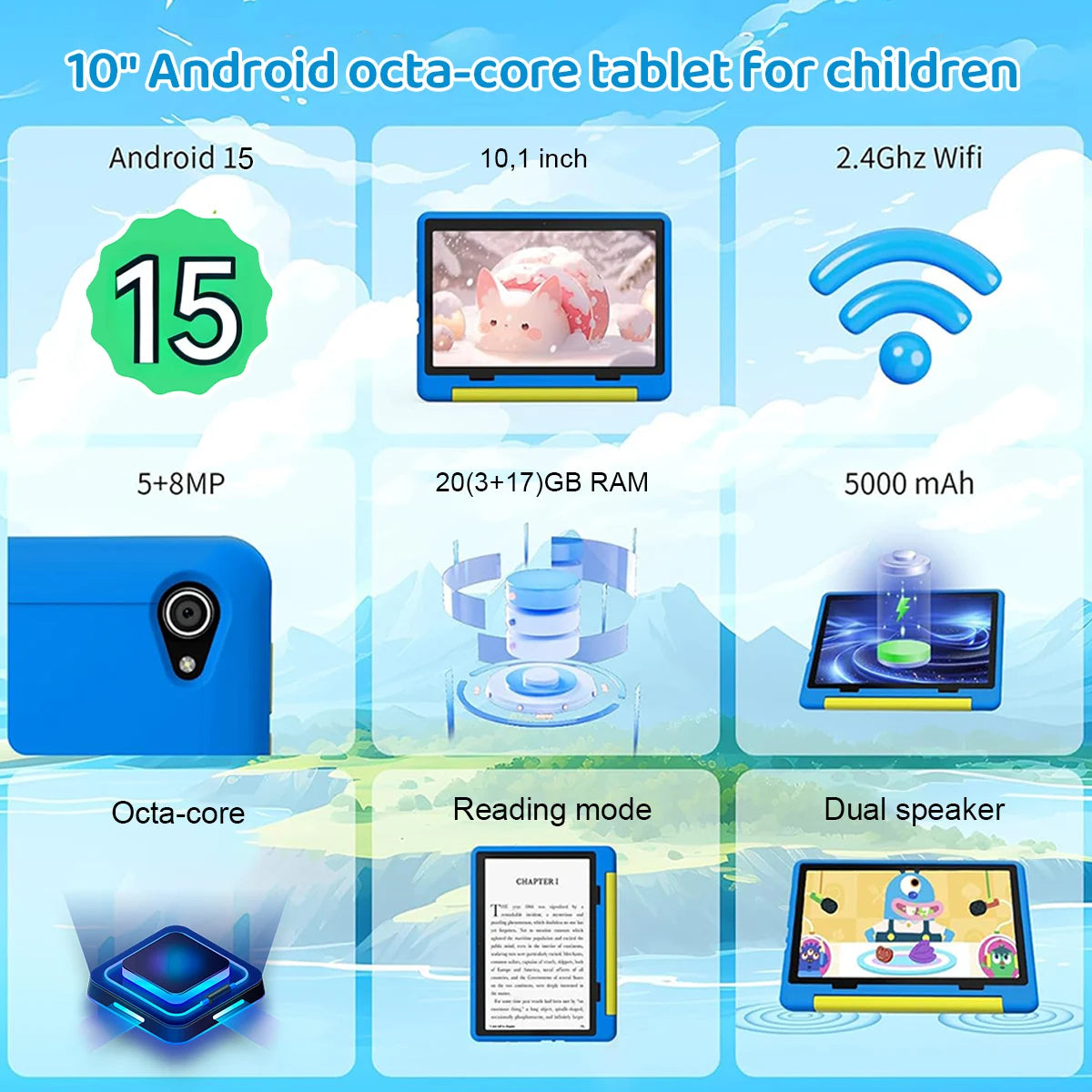 10.1 Zoll Kinder Tablet