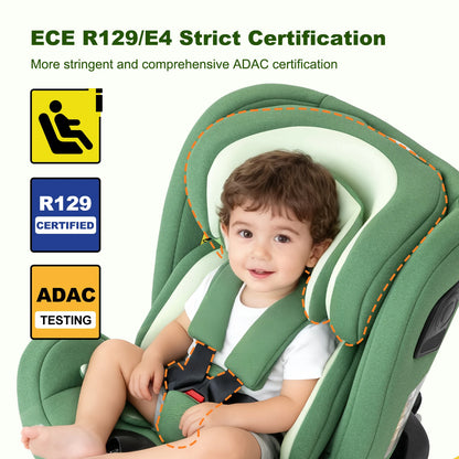 360 Grad Kindersitz mit ISOFIX 40-150cm ( 0-12 Jahre, 0-36 kg)