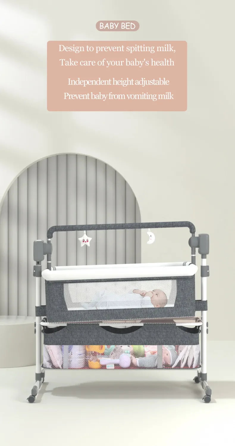 Multifunctional  3-in-1 Electric Baby Beistellbett