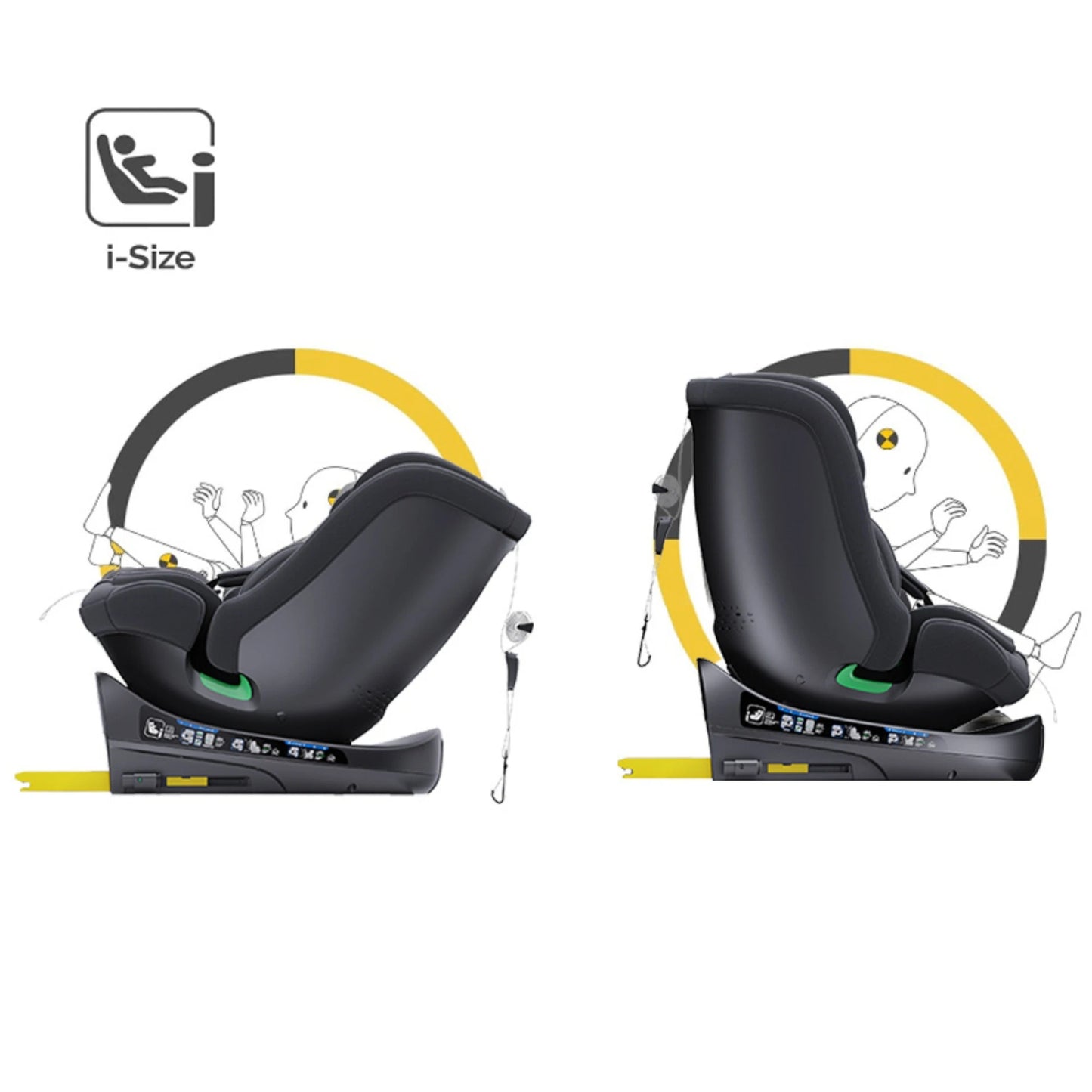 Autositz 0-12 Jahre mit ISOFIX